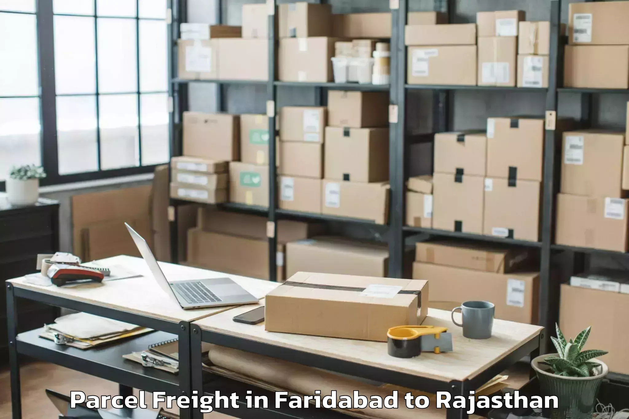 Get Faridabad to Shahpura Jaipur Parcel Freight